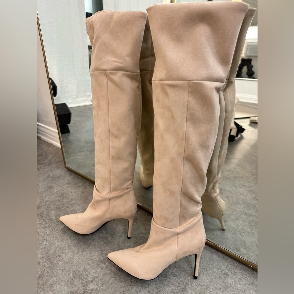 Jeffrey Campbell Pillar Over the Knee Boot (Women)